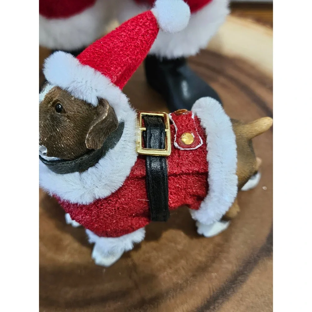 Department 56 Possible Dreams Clothique Shopping Santa Bulldog 2pc Set 4022409